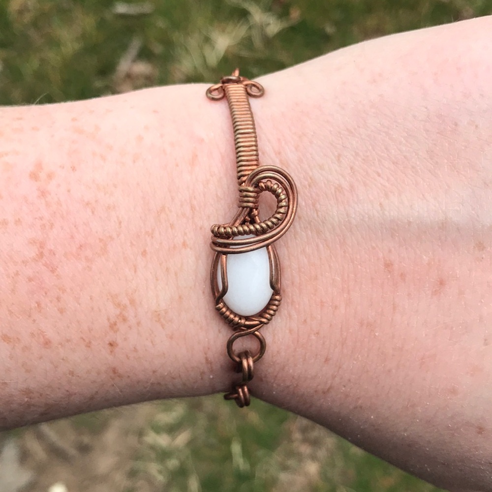 Copper wire bracelet